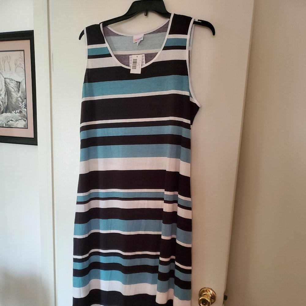 Lularoe "Ana" Sleeveless Maxi Dress